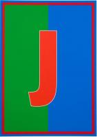 Dazzle Letter J by Sir Peter Blake